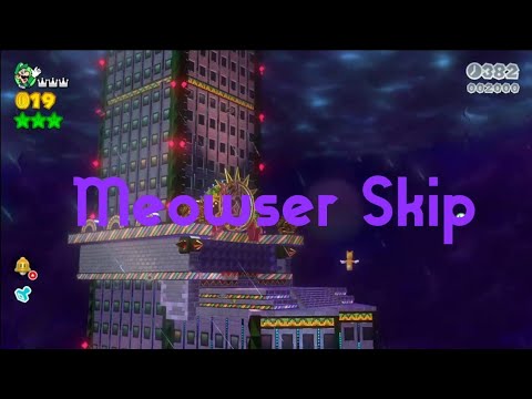 Super Mario 3D World (Switch) Meowser Skip Compilation