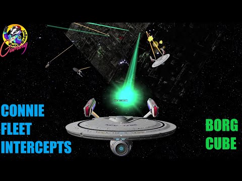 Constitution Refit Refit INTERCEPT BORG CUBE - Star Trek Ship Battles