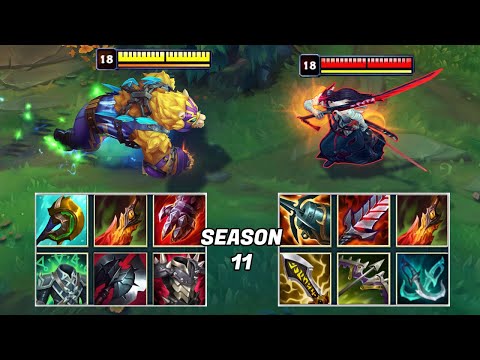 VOLIBEAR vs YONE S11 FULL BUILD FIGHTS & Best Moments!