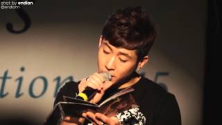 [fancam] 150116 브라이언 생일파티 - 일문일답 : 굿바이 그대 불러주세요