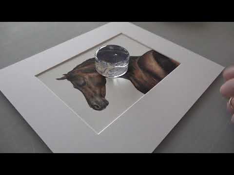 How to Correctly Mount Prints using archival (acid free) materials.