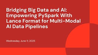 Bridging Big Data and AI: Empowering PySpark With Lance Format for Multi-Modal AI Data Pipelines