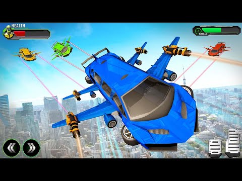 Flying Limo Robot Car Transforme: Police Robot Game Simulation| Android/IOS Gameplay