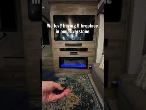 Cozy RV Fireplace | Greystone | Riverstone Legacy 39FKTH