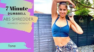 7 Minute Dumbbell ABS Shredder Advanced Workout