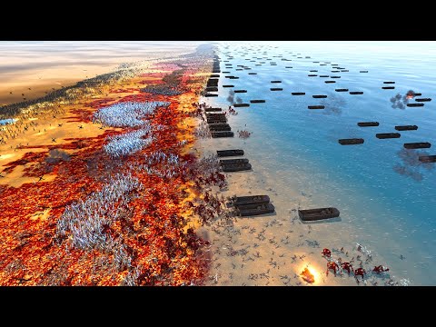 4 million evil army Beach Landing Vs special delta force ! Ultimate Epic Battle Simulator 2 | UEBS 2