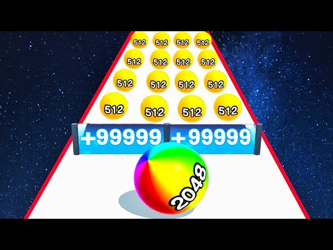 Ball Run 2048 vs Man Runner 2048 - (ASMR Video) Part 2