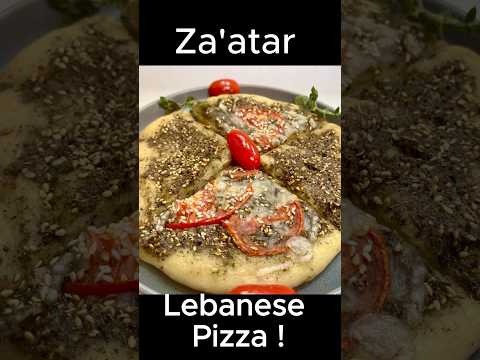 Make Za'atar Bread: Lebanese Vegetarian Pizza Recipe | Vegan Middle Eastern Food