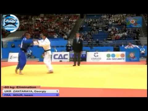 European Judo Championship Chelyabinsk 2012 -60kg ZANTARAYA Georgiy (UKR)-NOUR Issam (FRA)