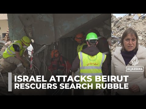 Israeli strikes on Beirut: Rescuers search for the remains trapped under rubble