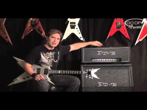 Dean Guitars Dime Amplifier 4X12 Slant Cabinet and D100 Amp Head Demonstration by Eric Stewart