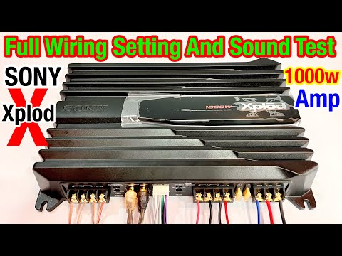 sony 4channel amplifier installation | sony amplifier 1000w settings  sony | amplifier sound test