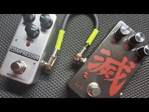 AmazonBasics Compressor pedal, with a bonus ACP Destroy Distortion review and demo.