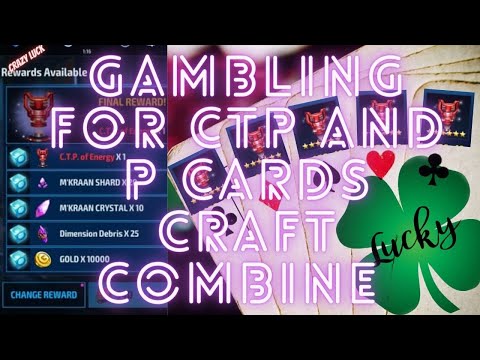 GAMBLING CTP AND CRAFT COMBINE P CARDS - SUMMER VACATION LUCK STILL ON ?  - | Marvel Future Fight