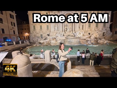 Rome Italy, EXPLORE ROME AT 5 AM | Rome Walking Tour, Rome in Winter,