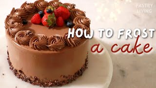 How To Frost A Cake (Beginners tips for any frosting🎂)