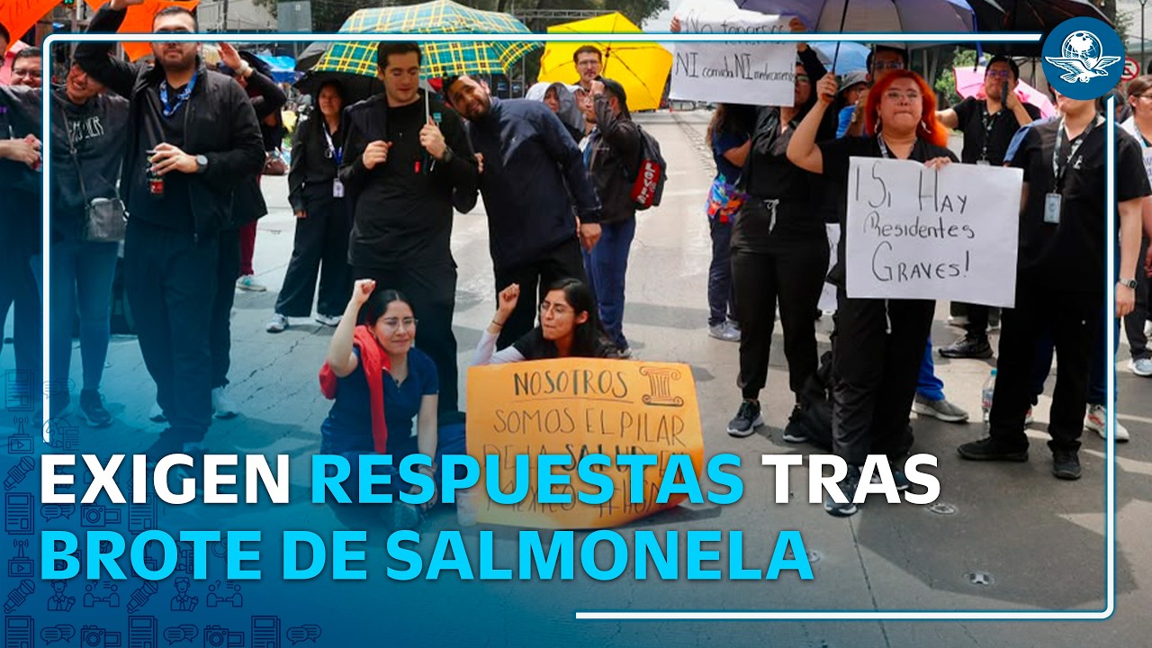 Protestan residentes del Hospital General por brote de salmonela en comedor institucional
