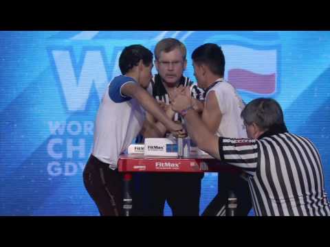 Junior 05kg man left hand 2nd final   Worlds 2013