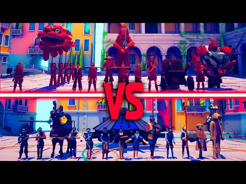 MEGA RENAISSANCE TEAM vs MEGA DYNASTY TEAM | TABS - Totally Accurate Battle Simulator