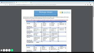 Sample 4-Year Plans for Biology Majors