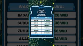 Jadwal Imsakiyah Minggu 16 April 2023 untuk Wilayah DKI Jakarta, Lengkap dengan Jadwal Buka Puasa