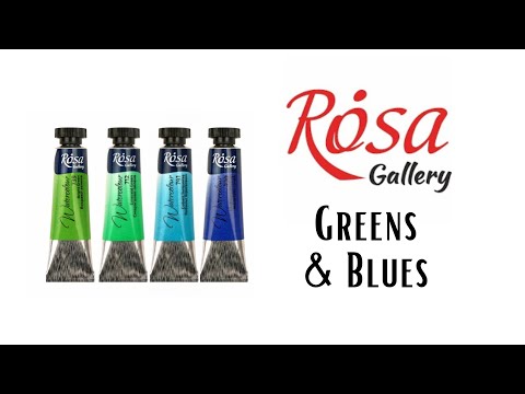 ROSA Gallery Watercolors (Part 2) - Greens & Blues