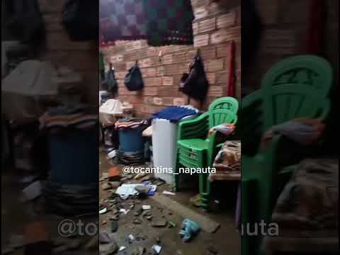 FORTES CHUVAS causa estragos em Palmeirantes (TO)