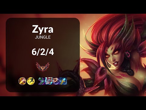 Zyra vs Skarner JUNGLE - KR GRANDMASTER Patch 14.21
