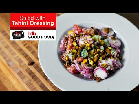 Salad with Lemon Tahini Dressing