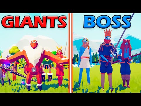 GIANT UNITS TEAM vs BOSS UNITS TEAM - Totally Accurate Battle Simulator | TABS