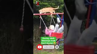 Download lagu Kucing Jatuh Dari Atas Ayunan, Menimpa Anak Kecil Yg Sedang Ayunan #limachanel #shorts #kucing #lucu mp3