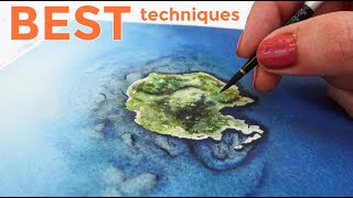 Every Watercolor Technique You'll Ever Need to Paint Seascapes!