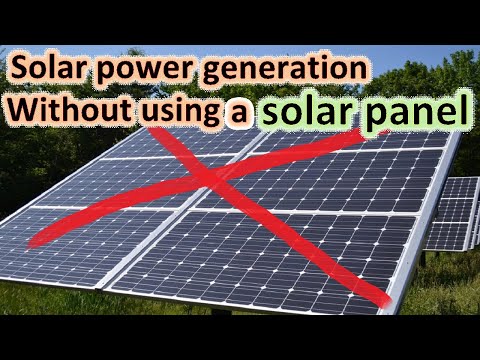 Generate electricity without a panel.Home power plant without solar panel.