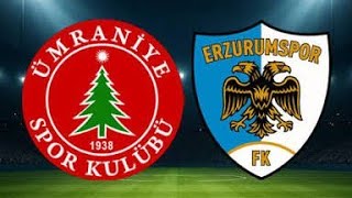 Ümraniyespor - Erzurumspor Çok Hızlı Basit Taktiksel Analiz
