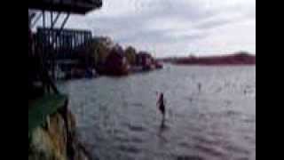 preview picture of video 'Jumping off the high dock in Stocken, Sweden'