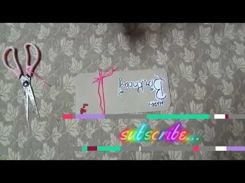 Easy way to do birthday card in step by step in Tamil.. 🤗🤗