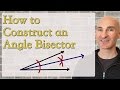 Angle Bisector How To Construct Using Compass Geometry