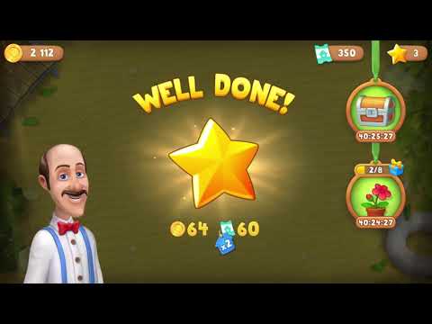 Gardenscapes Level 2422 With No Boosters - Annie’s Living Room: Satin Cushions - Bonus Scene