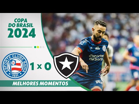 Gols e lances de Bahia x Botafogo