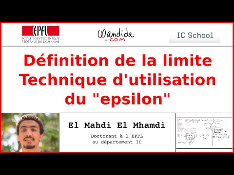 Limite par la définition - Technique d'utilisation avec "epsilon" | El Mahdi El Mhamdi