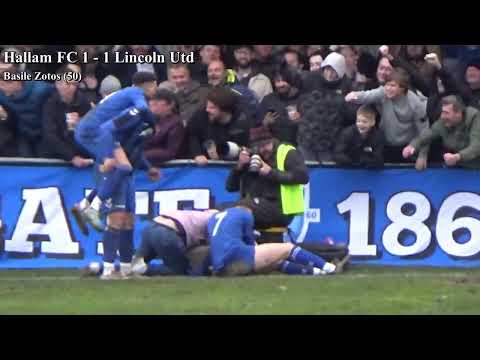 Hallam FC 2 - 2 Lincoln Utd - FA Vase 5th Round