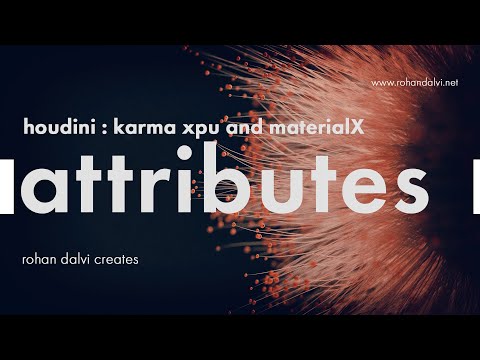Karma XPU and materialX - lesson 4  - Attributes