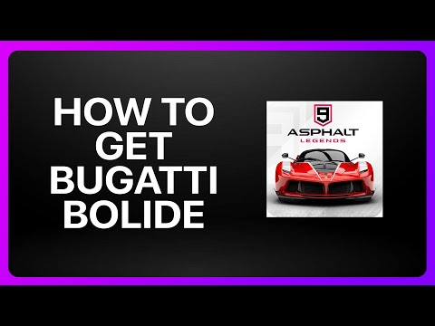 How To Get Bugatti Bolide Asphalt 9 Legends Tutorial