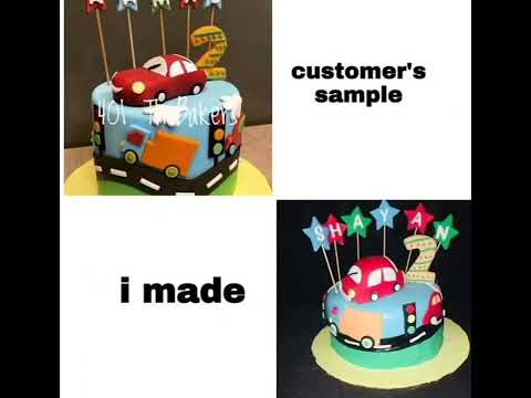 CUSTOMIZED CAKES BY ME | CUSTOMER SAMPLE VS ME | HOME BAKERY BY HUMERA