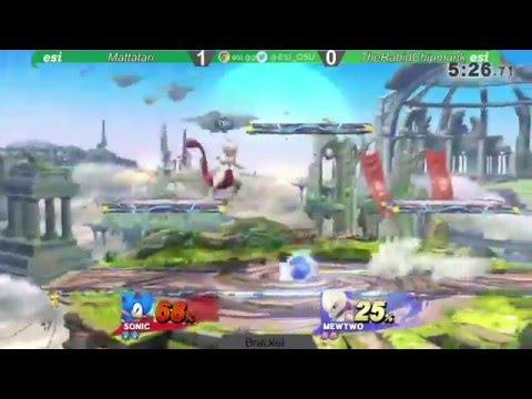 Donatos Biweekly 1/26 - Mattatari (Sonic, Ness) vs TheRapidChipmunk (MK,Mewtwo) - SSB4