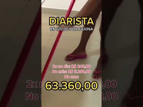 DIARISTA - COMO GANHAR MUITO DINHEIRO EM 2023 #shorts
