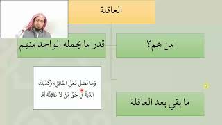 صورة 15شرح عمدة الفقه  العاقلة   عامر بهجت