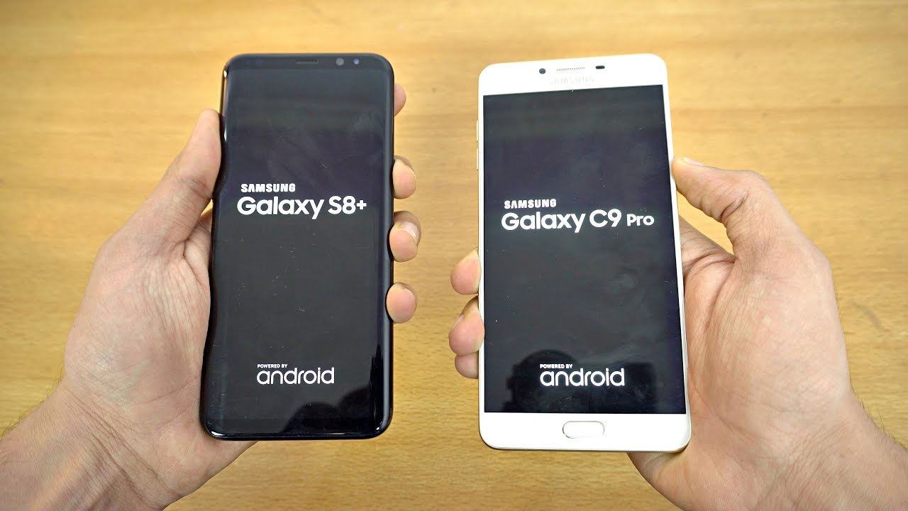 Samsung Galaxy S8 Plus vs Galaxy C9 Pro 6GB RAM - Speed Test! (4K)