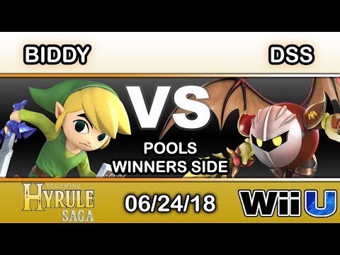 Hyrule Saga - TSG | Biddy (T.Link) Vs. CL | DSS (Metaknight) Pools - Smash 4