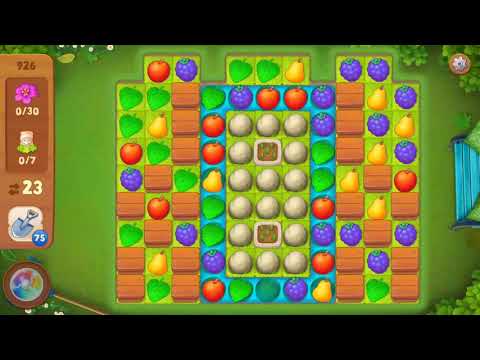 Gardenscapes Level 926 Walkthrough "No Boosters Used"